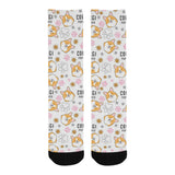 Corgi Dog Pattern Crew Socks