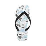 Cute dolphins Childish Style pattern Unisex Flip Flops