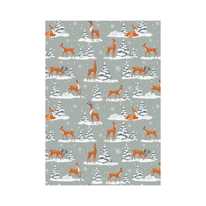 Beautiful deers Winter Christmas House Flag Garden Flag