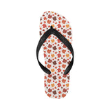 Colorful Maple Leaf pattern Unisex Flip Flops