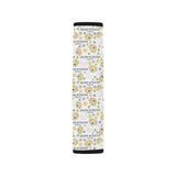 Golden Retriever Pattern Print Design 04 Car Seat Belt Cover