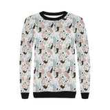 cute mermaid pattern Women's Crew Neck Sweatshirt
