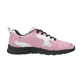 Llama Alpaca pink background Men's Sneaker Shoes