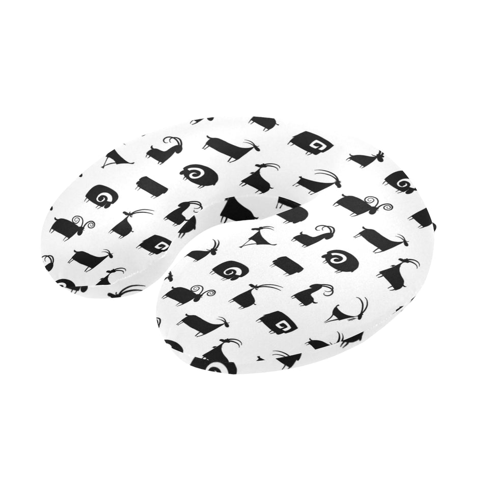 Goat ram pattern U-Shaped Travel Neck Pillow