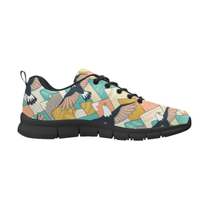 Eagle Pattern Print Design 02 Men's Breathable Sneakers ( Model 055)