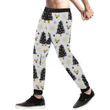 Christmas tree holly snow star pattern Unisex Casual Sweatpants