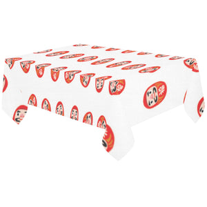 Daruma japanese wooden doll pattern Tablecloth