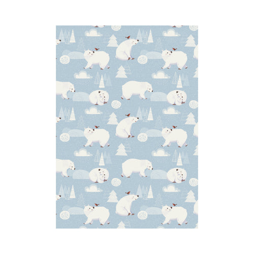 Cute polar bears Christmas decoration pattern House Flag Garden Flag