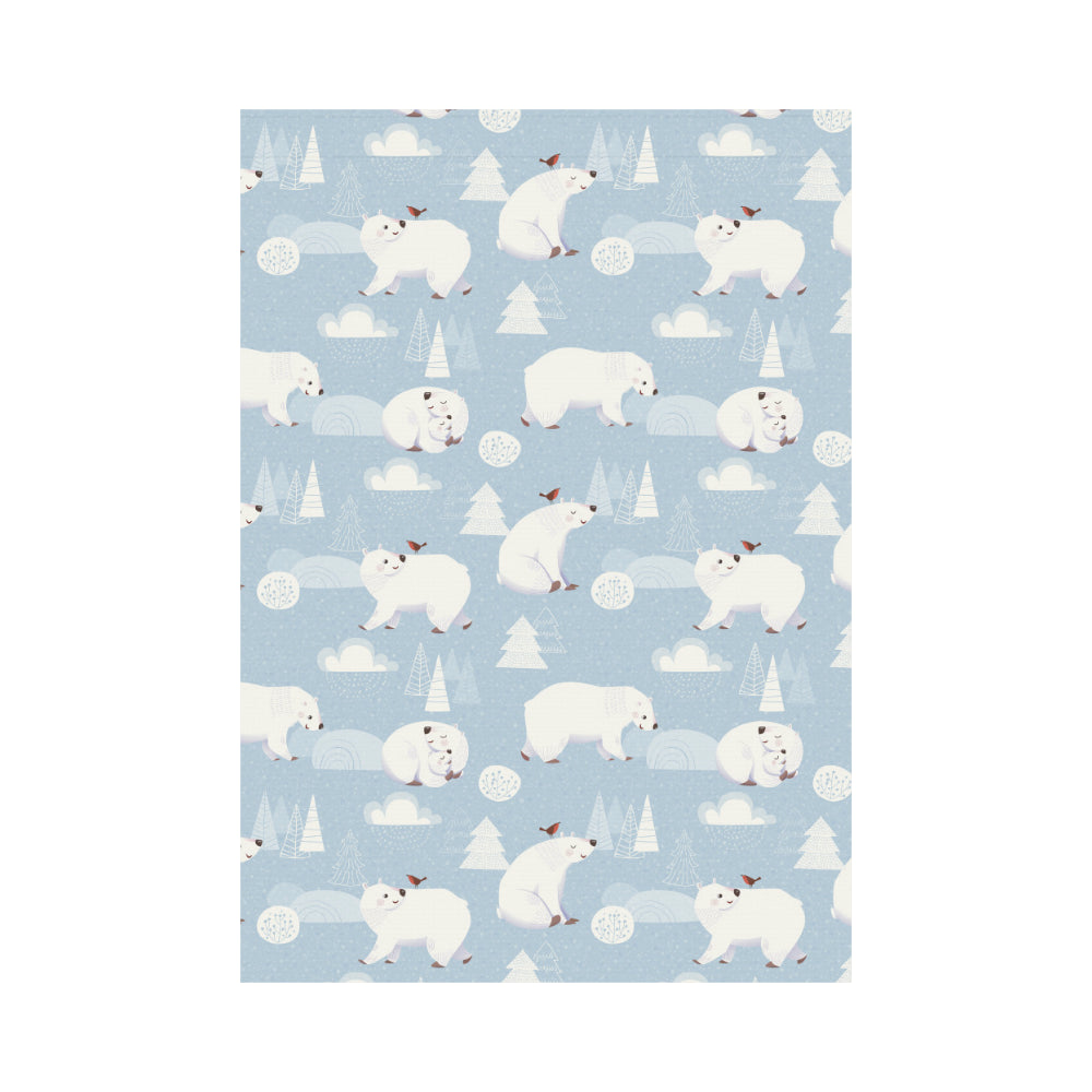 Cute polar bears Christmas decoration pattern House Flag Garden Flag