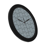 Traditional indian element pattern Elegant Black Wall Clock