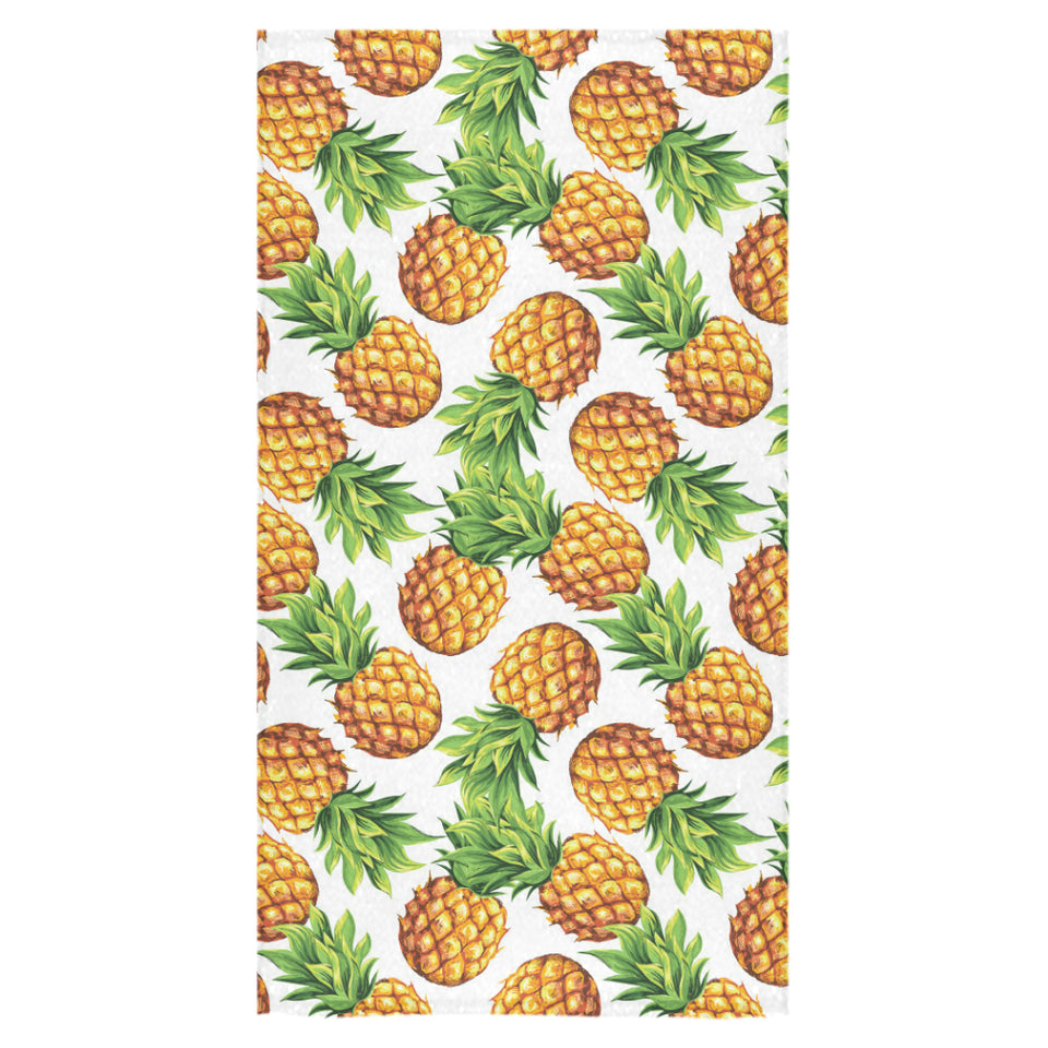 Pineapples design pattern Bath Towel