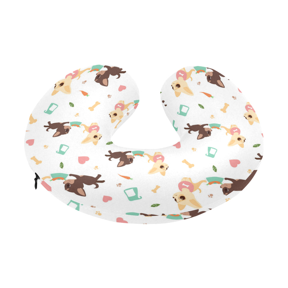 Cute Chihuahua puppie pattern U-Shaped Travel Neck Pillow