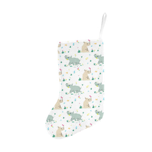 Cute Rhino pattern Christmas Stocking