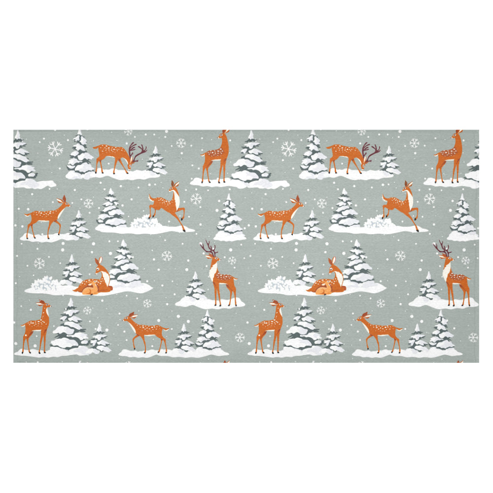 Beautiful deers Winter Christmas Tablecloth