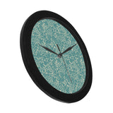 Classic Hand drawn Grape pattern Elegant Black Wall Clock