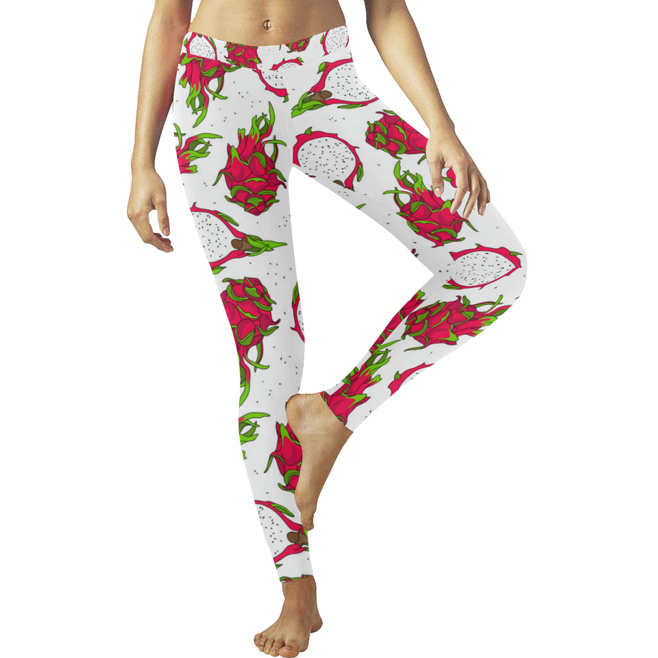 dragon fruits white background Women's Legging Fulfilled In US