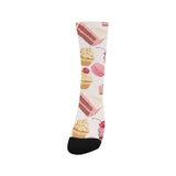 Cake cupcake sweets pattern Crew Socks