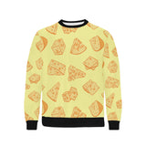 Cheese design pattern Men's Crew Neck Sweatshirt