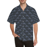 Swordfish Pattern Print Design 03 Men's All Over Print Hawaiian Shirt (Model T58)