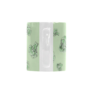 broccoli sketch pattern Classical White Mug (Fulfilled In US)