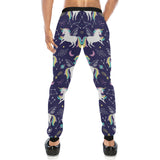 Hand drawn cute unicorn star planet Unisex Casual Sweatpants