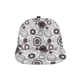 Classic vintage clock pattern All Over Print Snapback Cap