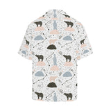 Polar bears star poka dot pattern Men's All Over Print Hawaiian Shirt