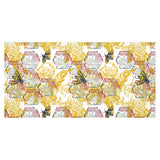 Cool Bee honeycomb leaves pattern Tablecloth
