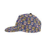 Sugar skull flower pattern All Over Print Snapback Cap