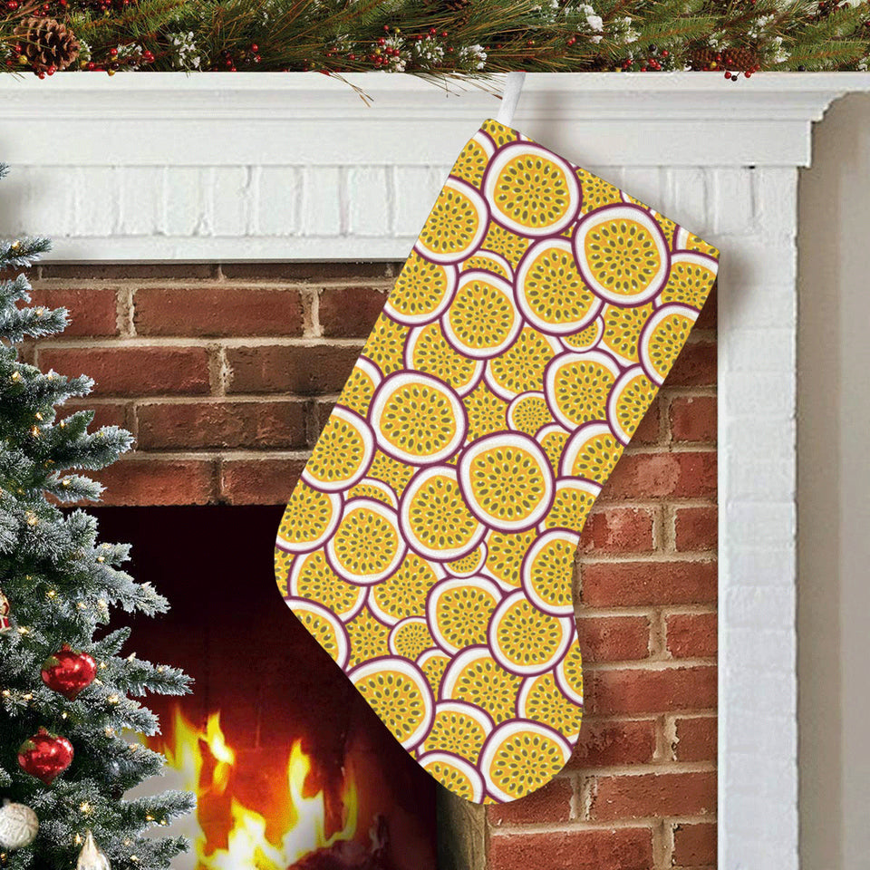 Passion fruits slice pattern Christmas Stocking