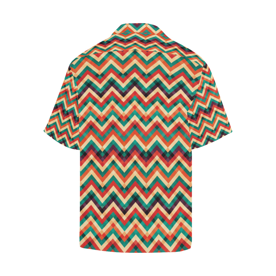 zigzag  chevron colorful pattern Men's All Over Print Hawaiian Shirt