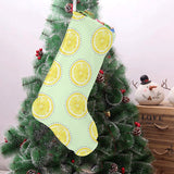 slice of lemon pattern Christmas Stocking