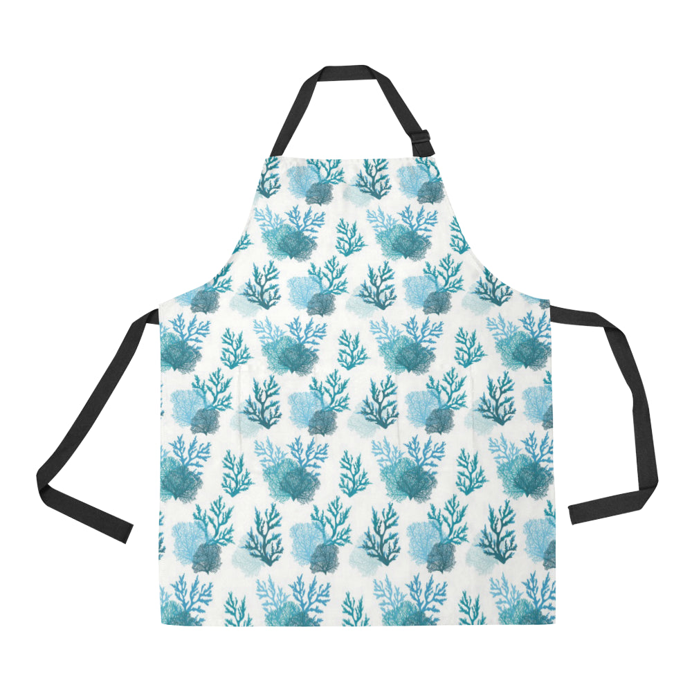 Coral Reef Pattern Print Design 04 All Over Print Adjustable Apron