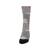 Spider web cobweb design color pattern Crew Socks