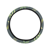 Cute owls leaves pattern Car Steering Wheel Cover