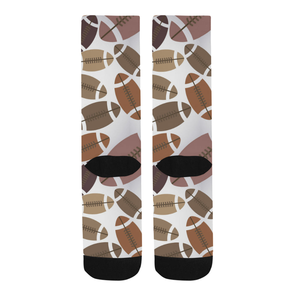 American football ball pattern Crew Socks