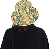 yellow tulips pattern Unisex Bucket Hat