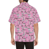 Piano Pattern Print Design 01 Men's All Over Print Hawaiian Shirt (Model T58)