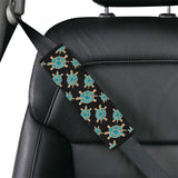 Sea turtle blue stone pattern Car Seat Belt Cover