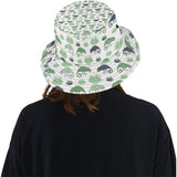 Chameleon lizard succulent plant pattern Unisex Bucket Hat