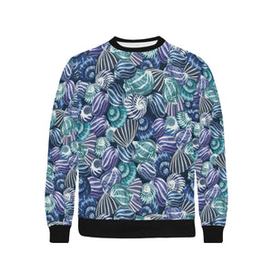 Shell design pattern Men's Crew Neck Sweatshirt