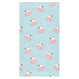 Cute cow flower pattern Bath Towel