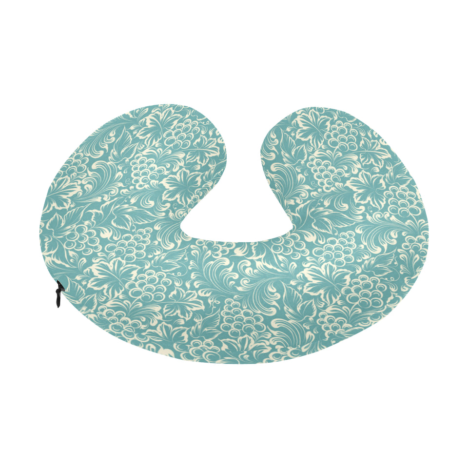 Classic Hand drawn Grape pattern U-Shaped Travel Neck Pillow