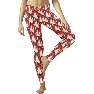 Fire flame symbol design pattern Women's Legging Fulfilled In US