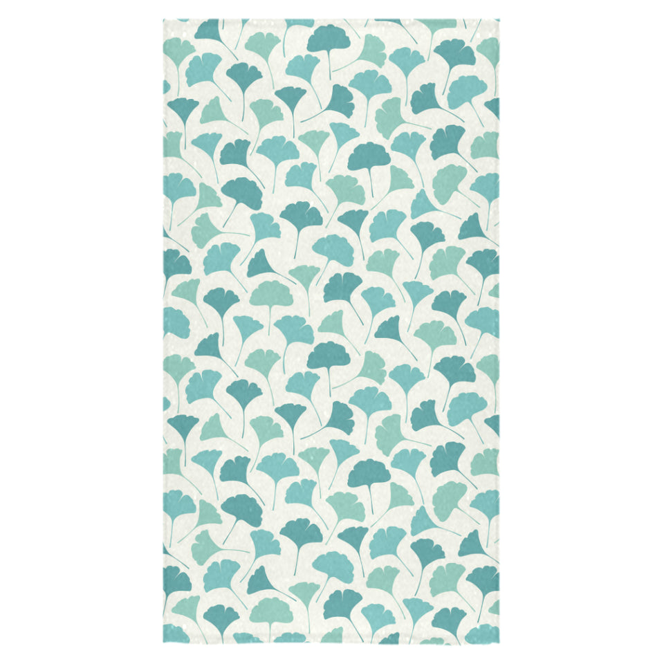 Green ginkgo leaves pattern Bath Towel
