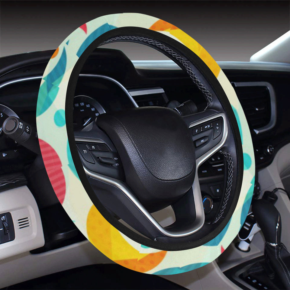 Colorful moon pattern Car Steering Wheel Cover