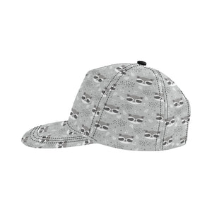 Cute raccoons leaves dot All Over Print Snapback Cap