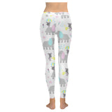 Cute elephant mouse pattern Women's Legging Fulfilled In US