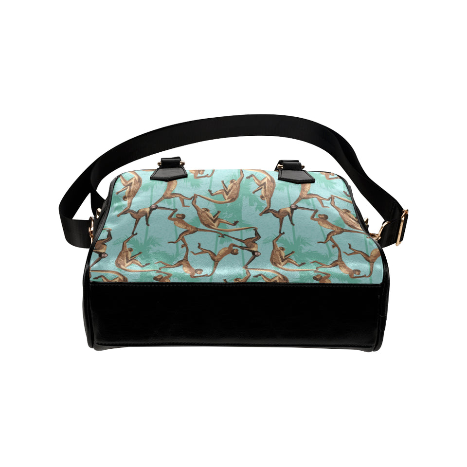 Monkey Palm tree background Shoulder Handbag