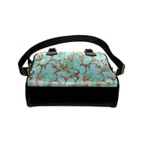 Monkey Palm tree background Shoulder Handbag